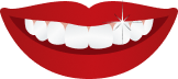 Graphic of smiling mouth